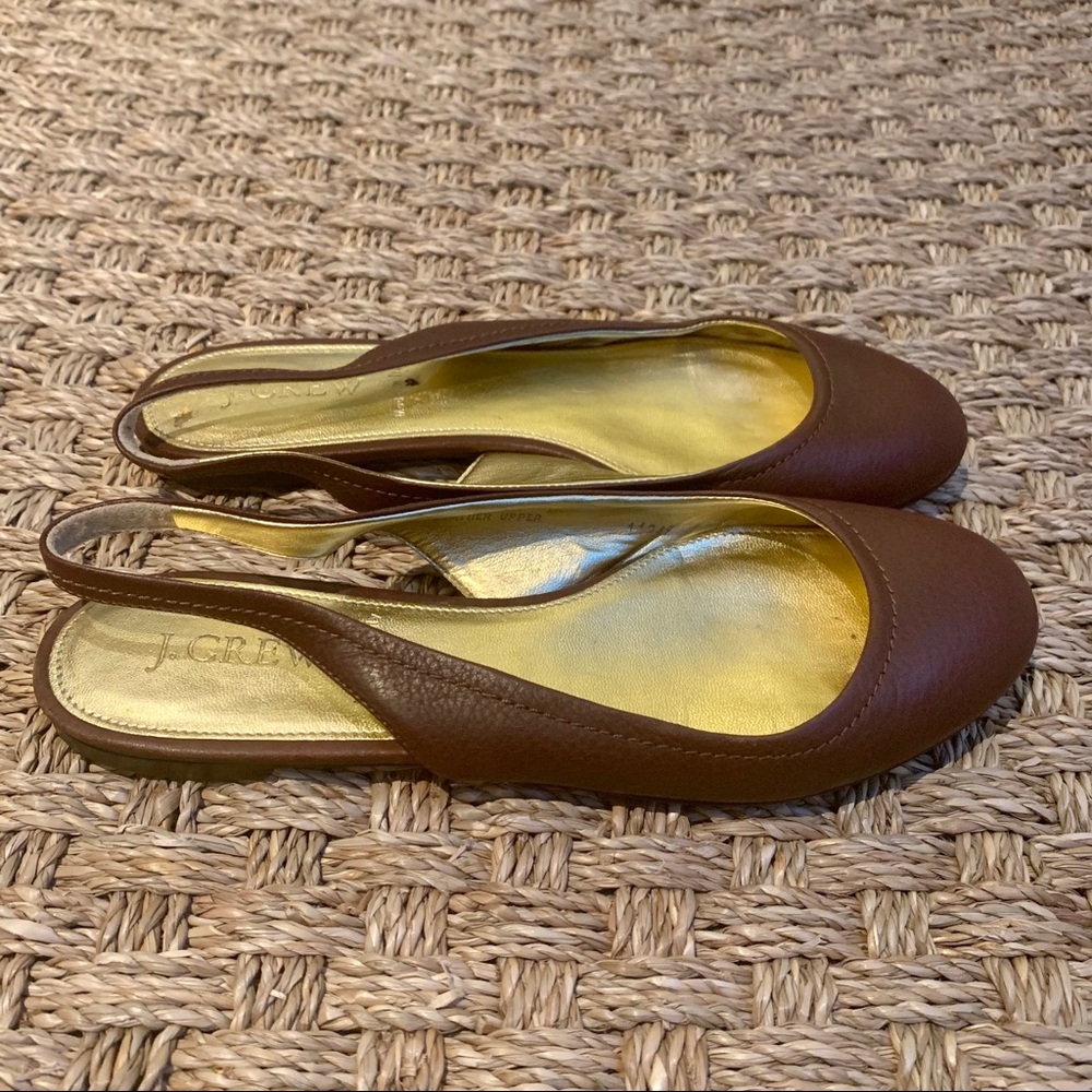 J. Crew Slingback Flats made in Italy